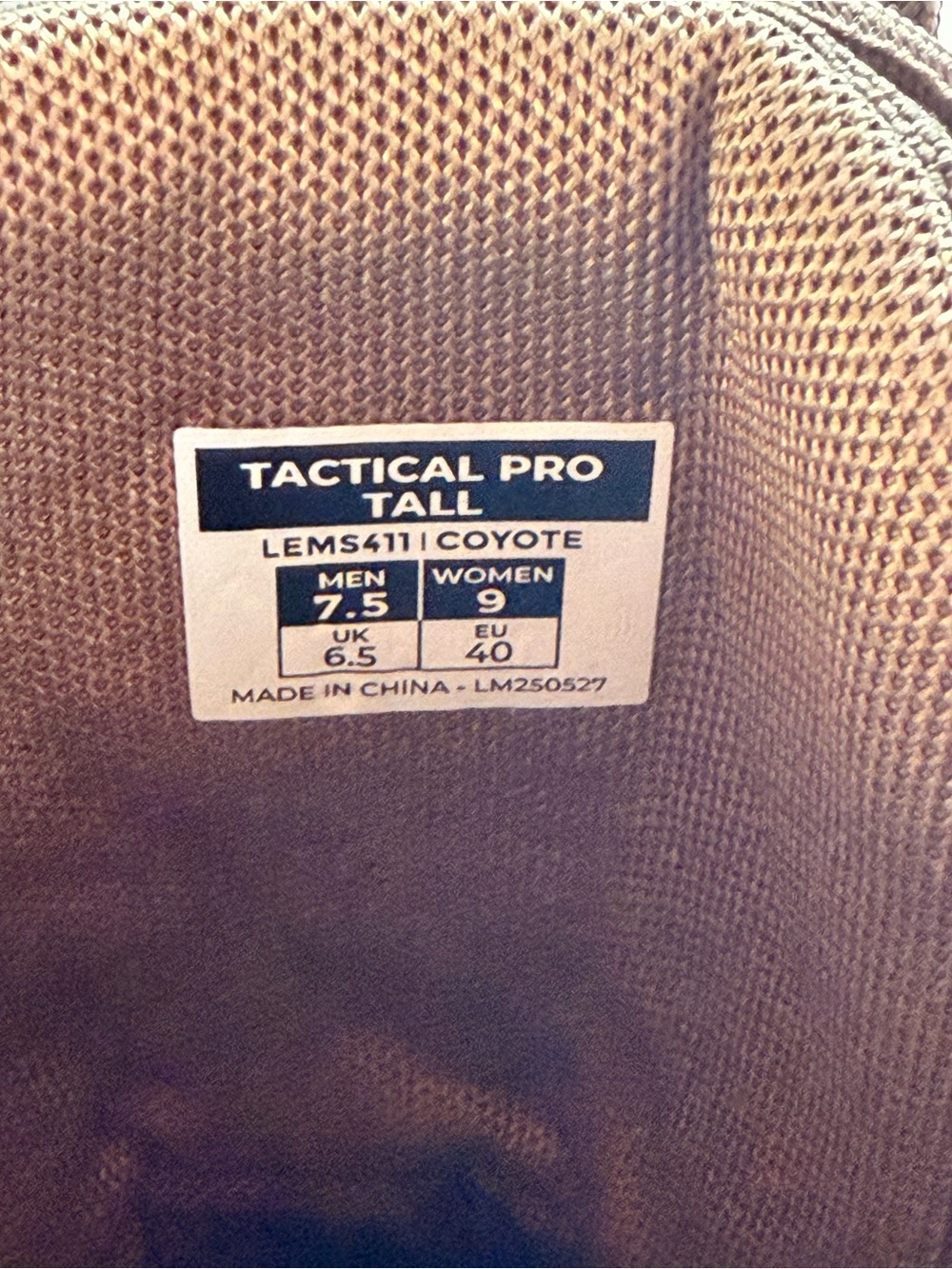 NWT LEMS WOMEN'S TACTICAL PRO TALL BOOT SIZE 9 - Picture 7 of 16